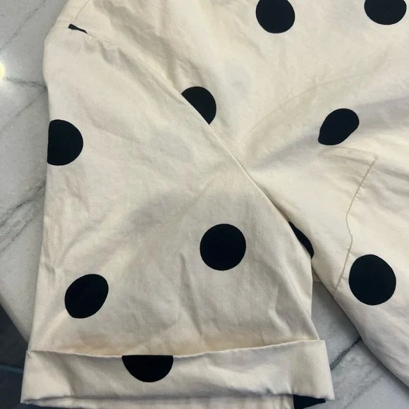 Who What Wear Black & Cream Polka Dot Button Down Dress - Picture 5 of 5
